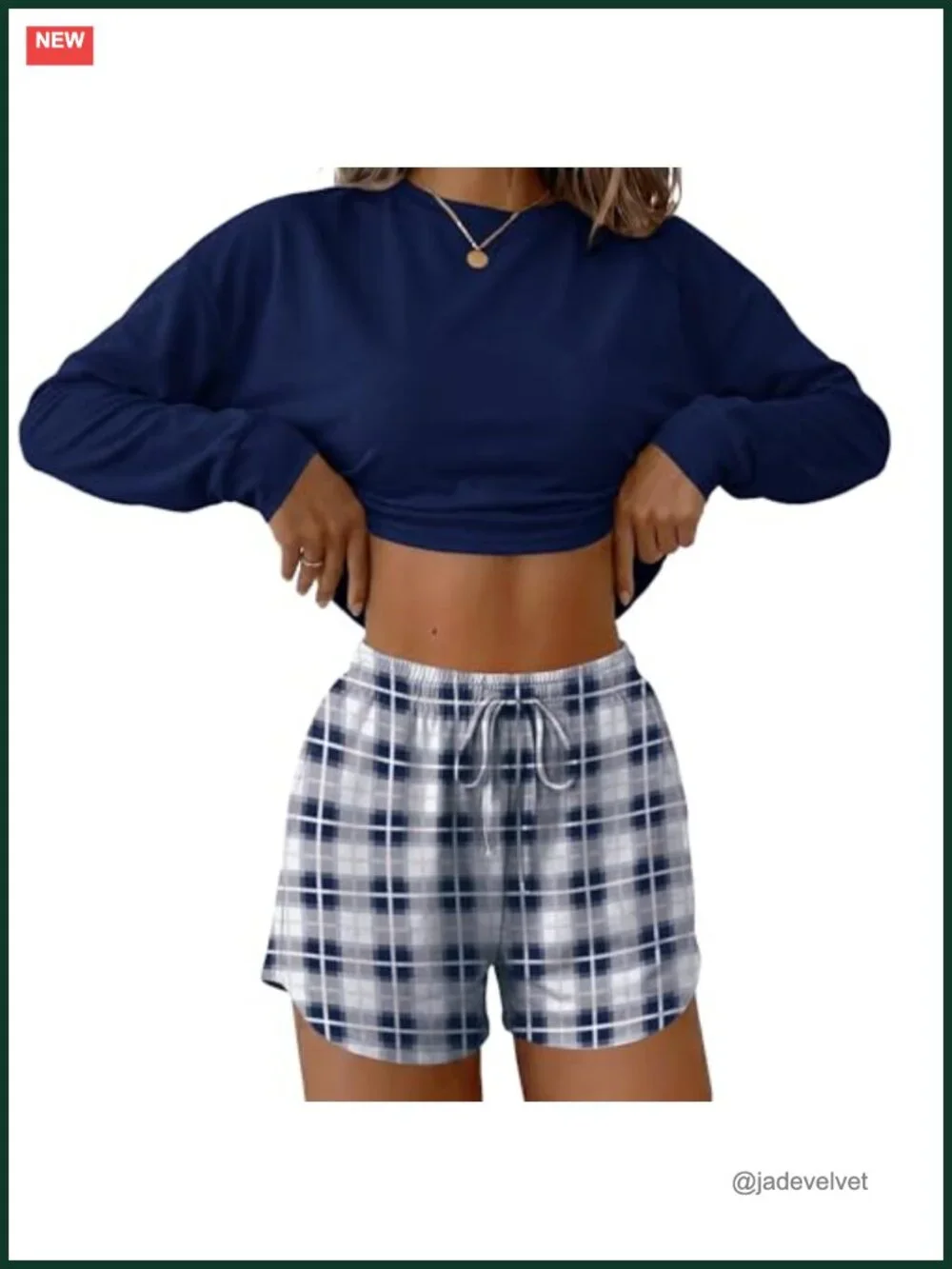 Loungewear Matching Sleepwear 2 Piece Pajama Set Long Sleeve